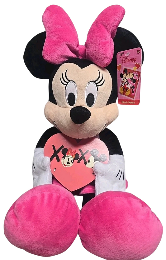 Disney MINNIE MOUSE 19" Plush Stuffed Animal Toy Valentine's Day NWT