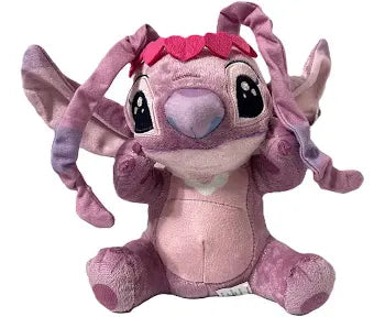 Disney Stitch Angel Valentines Plush With Heart 8in